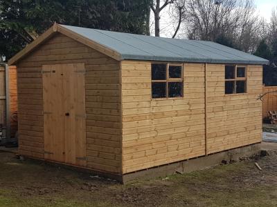 4.8m x 3.0m (16' x 10') Heavy Duty Workshop